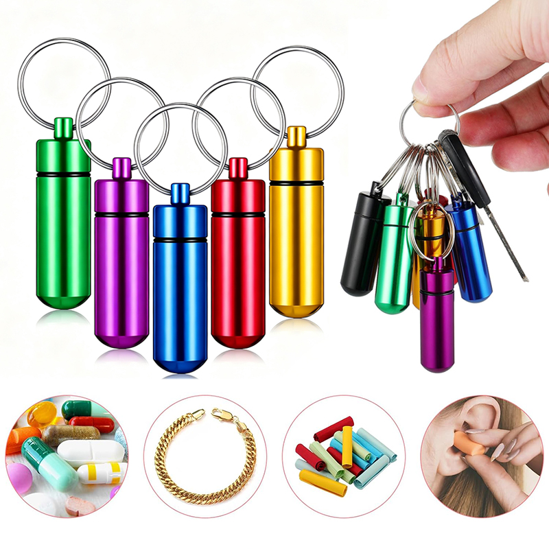 Edc Pill Carry - 1/5 шт. алюминиевых мини-контейнеров для таблеток