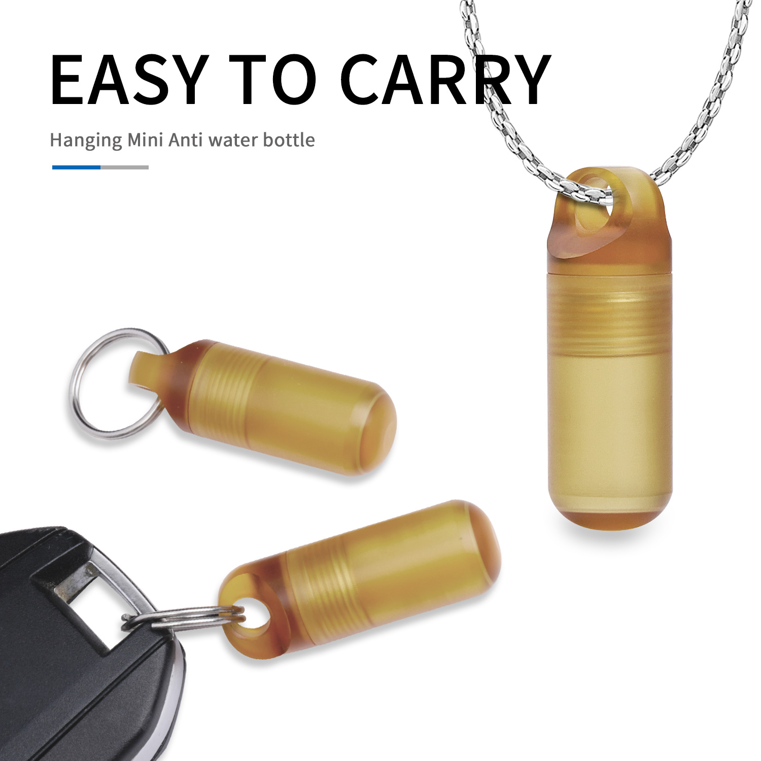 Edc Pill Carry - Мини-портативная коробка для таблеток, водонепроницаемая бутылка,