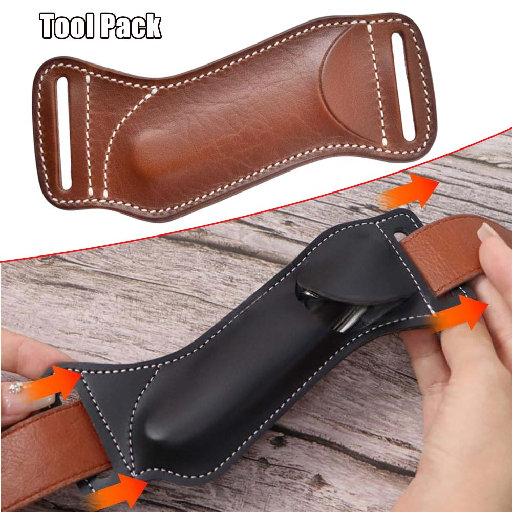 Leather Edc. Carry Pouch - Тактический чехол для инструментов, складной нож