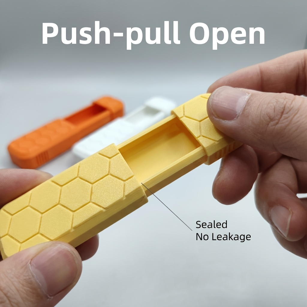 Edc Pill Carry - Кейс-органайзер EDC с выдвижной крышкой, текстурированный,