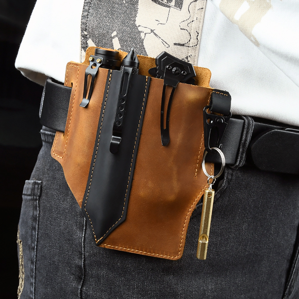 Мужская дорожная тактическая п – обзор и цена Leather Edc. Carry Pouch